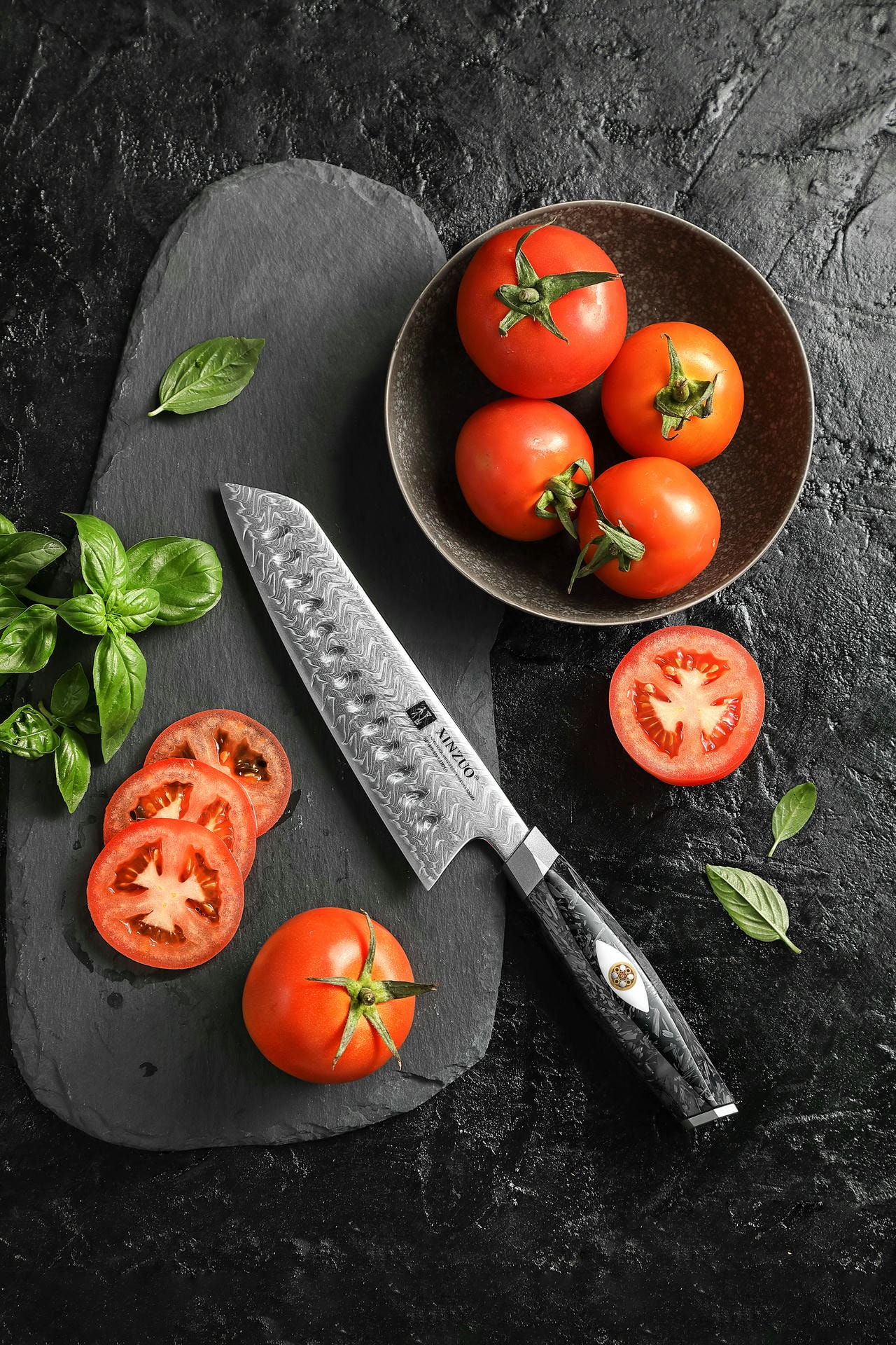 Rękojeść noża santoku Li X04