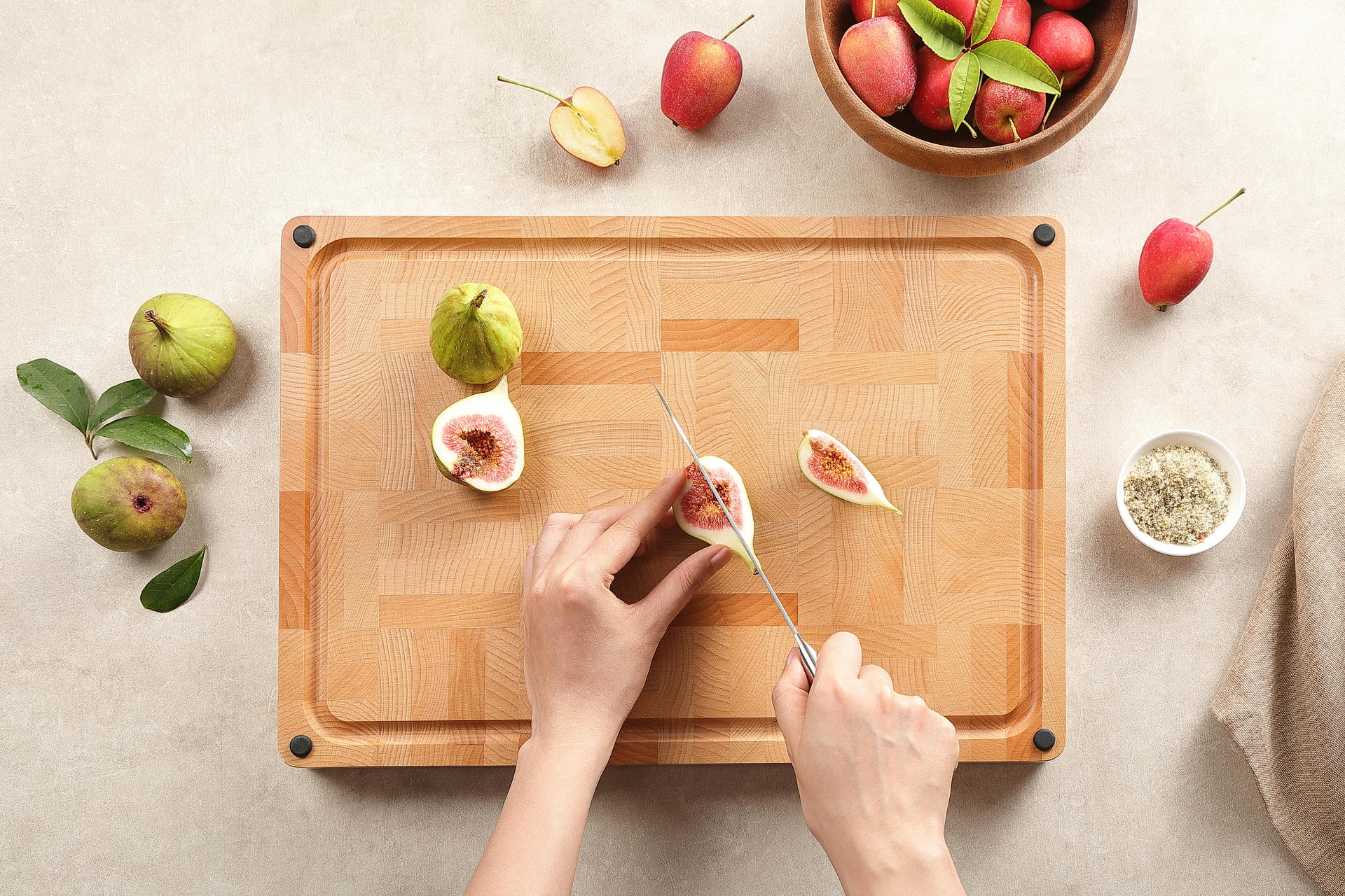 Deska do krojenia z dębowego drewna