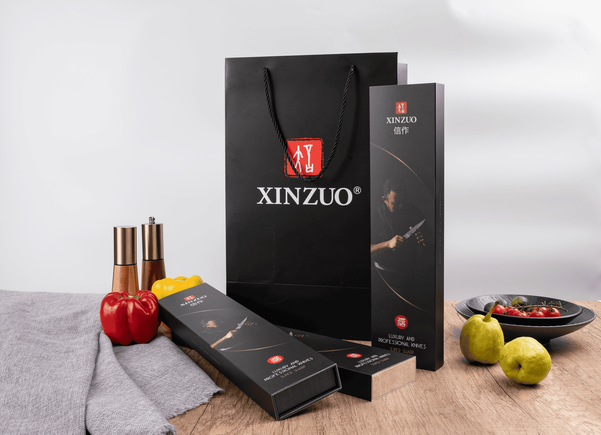 Torba prezentowa XinZuo z nożami