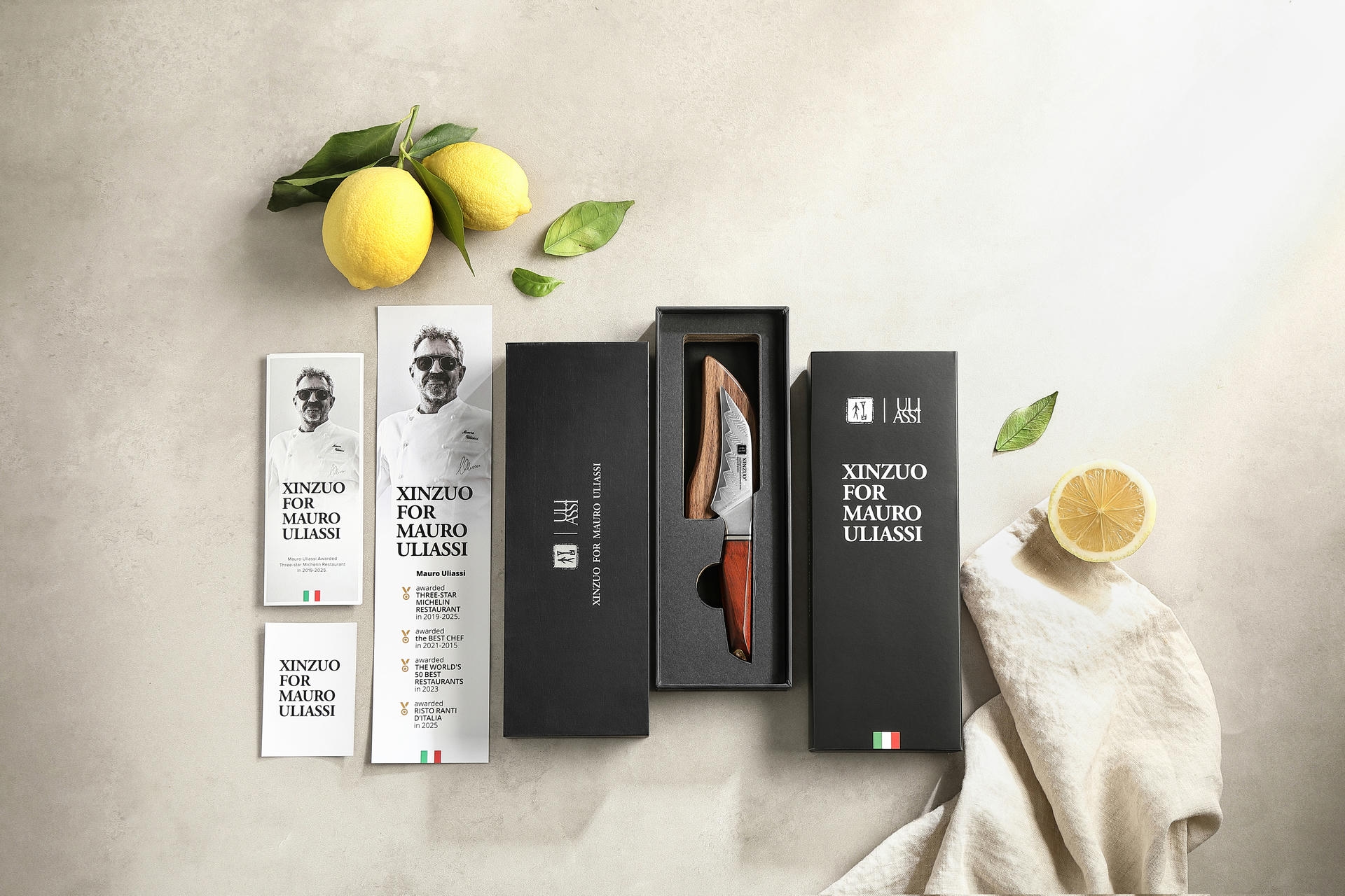 Nóż do obierania XinZuo Xing X03 w opakowaniu prezentowym w duchu włoskiej elegancji