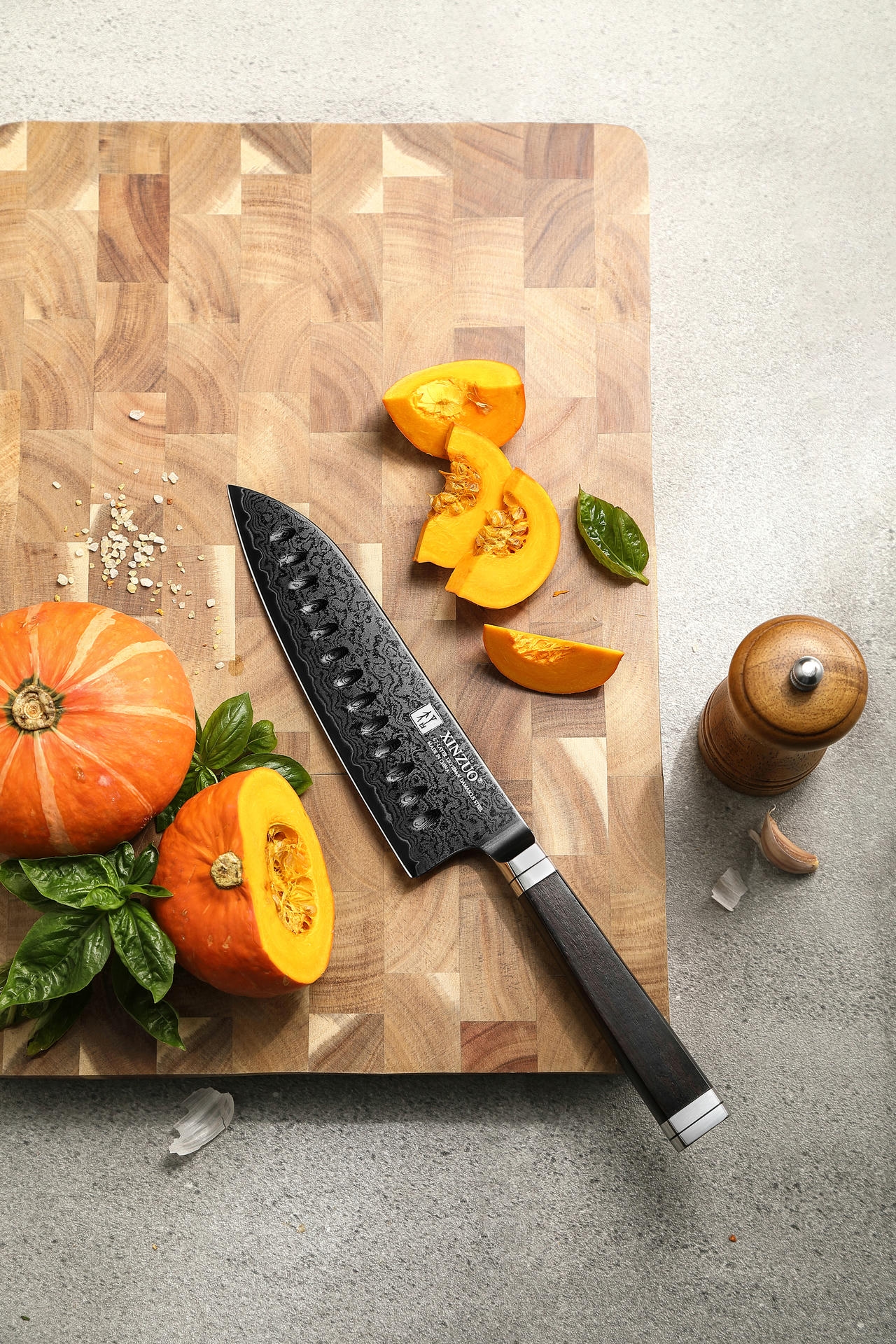 Rękojeść noża santoku XinZuo Ji X08E