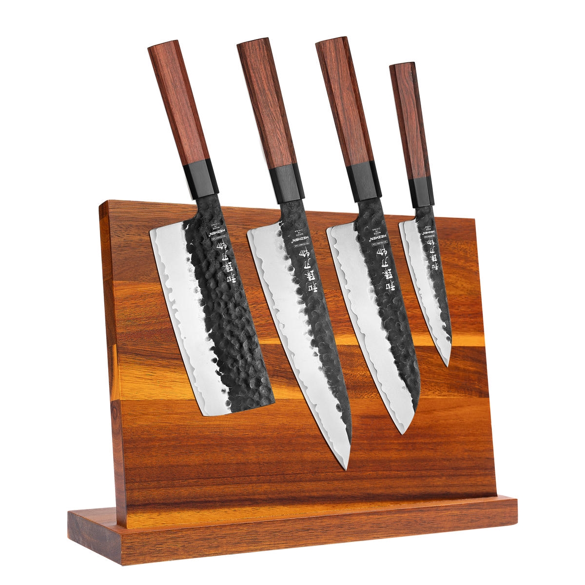 Zestaw noży HEZHEN PM8S ze stojakiem magnetycznym