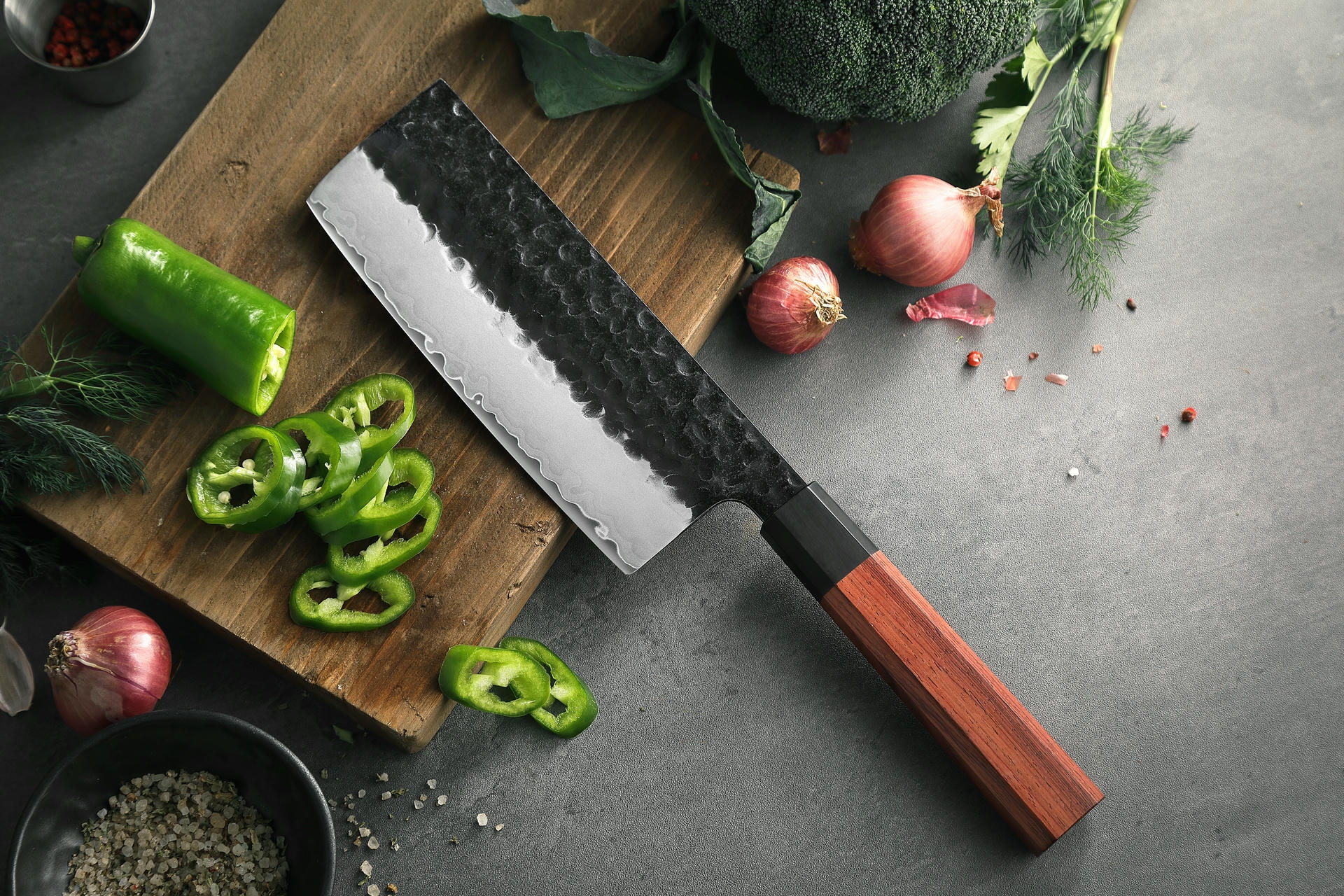 Nóż Nakiri od XinZuo do warzyw i ziół